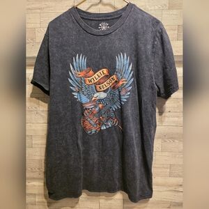 Willie Nelson Black Graphic Short-Sleeve Tee